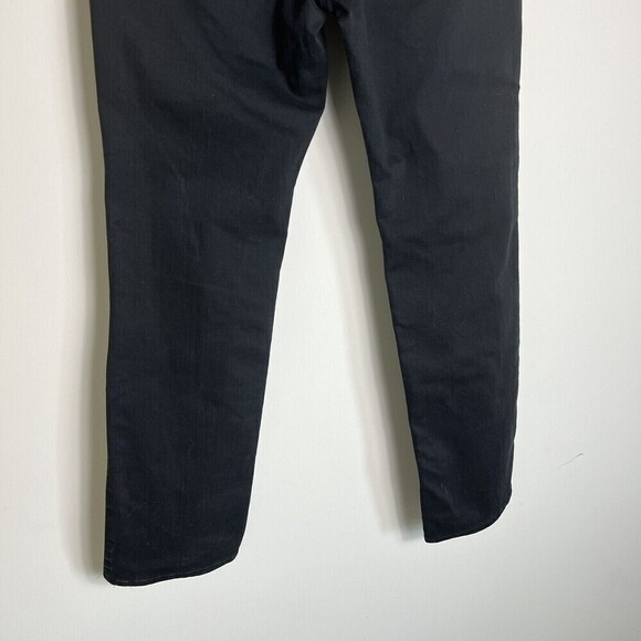 Eileen Fisher Jeans Womens Size 8 Black Denim Organic Cotton Straight - Picture 7 of 8